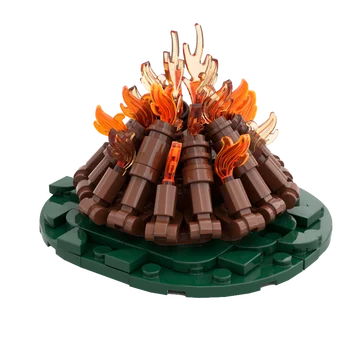 Gobricks MOC Campfire - Классическая деревянная Модель Tatooine Camp Movie Village на Tato Building Block Развивающие Игрушки Для Детского Подарка
