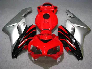 Мотоциклетный обтекатель для CBR1000 RR 2004-2005 красные, черные, серебристые Пластиковые обтекатели CBR1000RR 05 2004-2005 CBR1000 RR 04