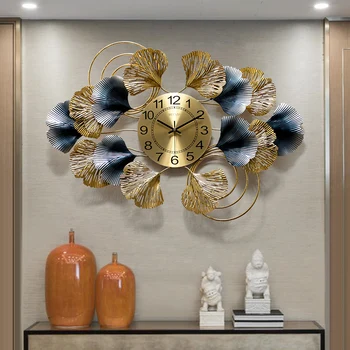 Механизм 3D Настенных часов Бесшумный Эстетичный Металл Роскошные Современные Настенные Часы Гостиная Спальня Reloj Para Pared Wall Decotations