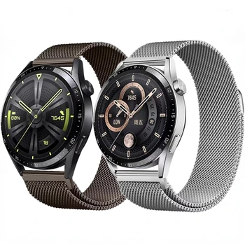 20мм 22мм Миланский Металлический Ремешок Для Samsung Watch 5/4 40мм 44мм/Amazfit GTS/GTR/Bip Браслет-Ремень Huawei Watch 3/GT3-2 Pro Correa