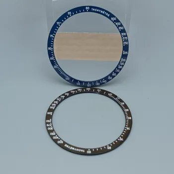 Плоская керамическая вставка в безель 39,0 мм * 33,2 мм, Запасные части для часов, без подсветки
