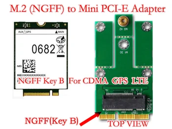 Адаптер M.2 (NGFF) к mini PCI-E Поддерживает USB-интерфейс карт M.2 с разъемом SIM 8pin 3G, CDMA, WLAN, WWLAN, HSPA-МОДЕМ, GPS,