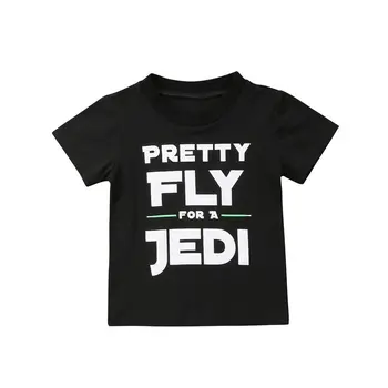 Детская футболка с принтом Pretty Fly For A Jedi с коротким рукавом для мальчика