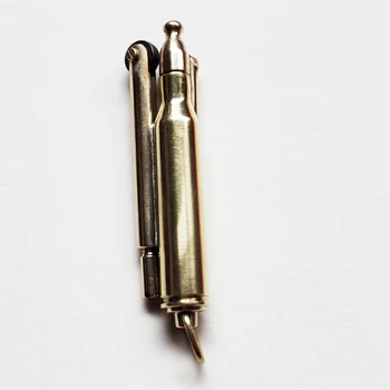 Портативная Латунная зажигалка ручной работы с дизайном в виде пули для коллекции или подарка